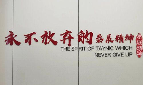 “永不放棄”的泰展精神